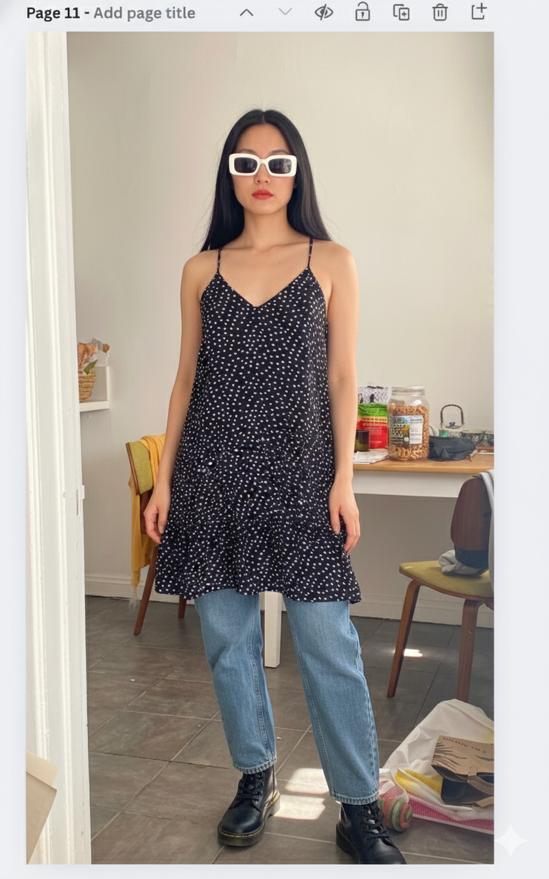 The Dress Bundle — Denim + Dotted Cami | Under $100
